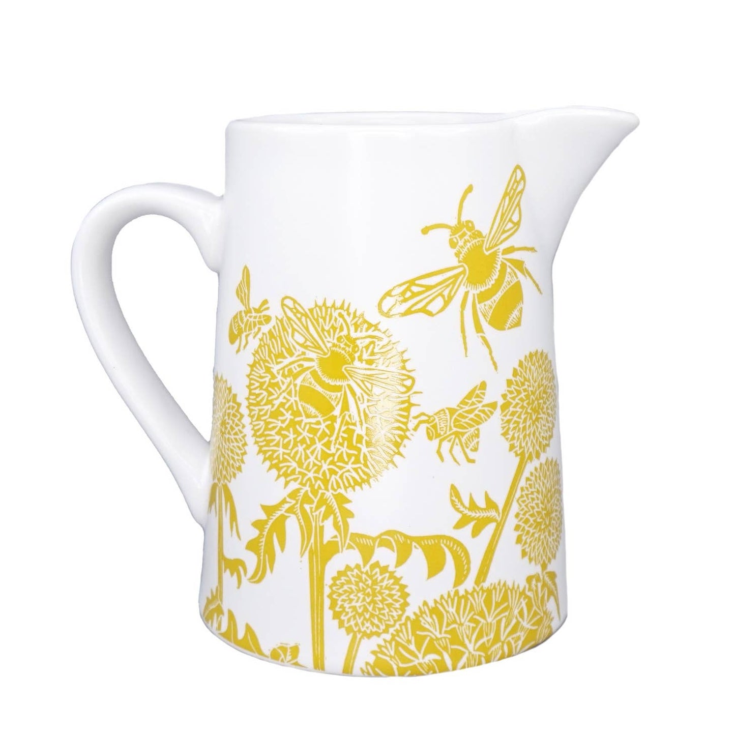 Kate Heiss Ceramic Jug - Mustard Bees