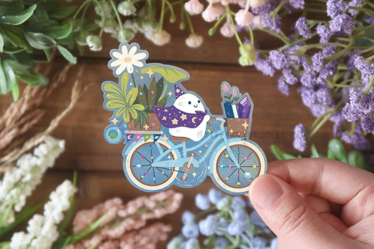 Wizard Ghost Magic Bike Sticker