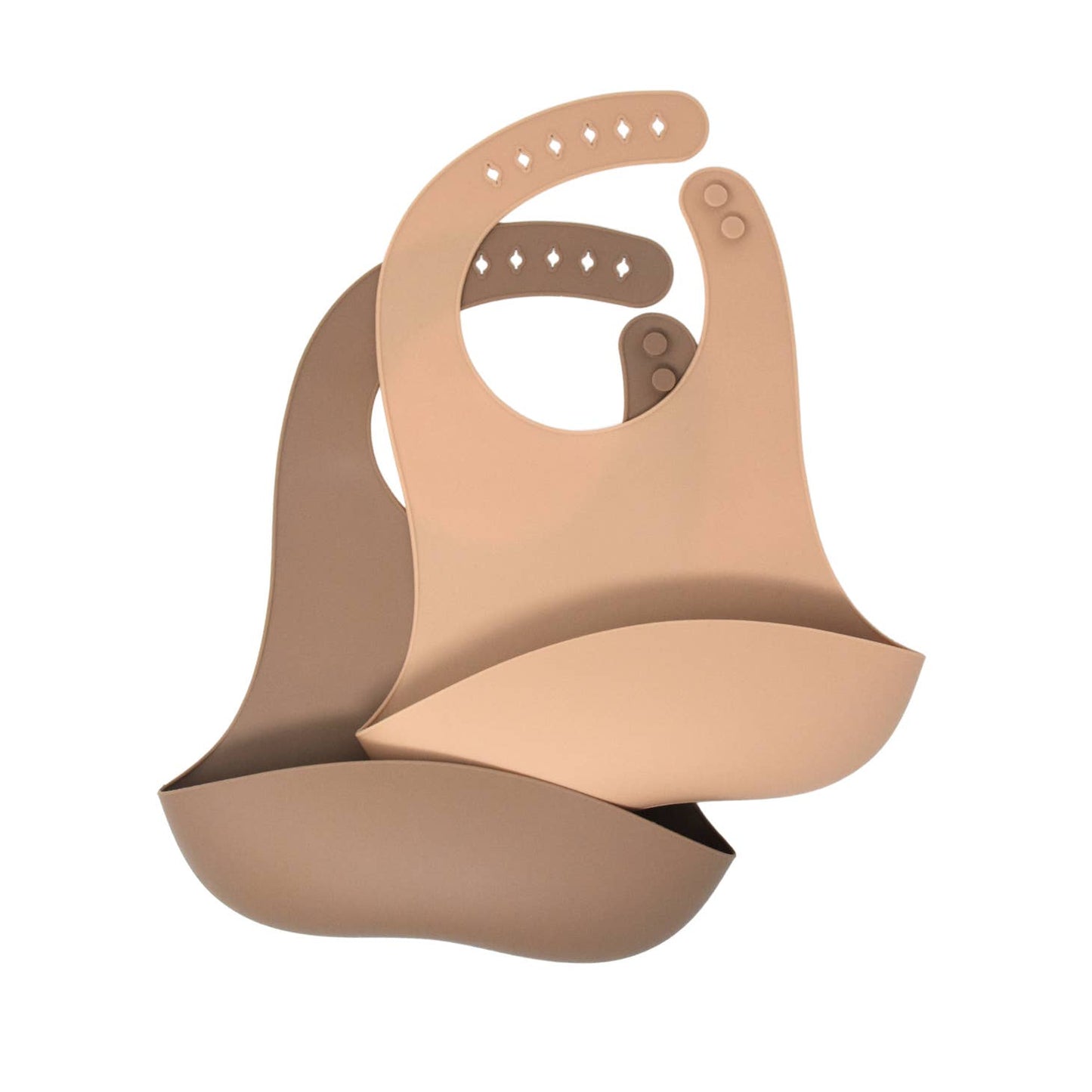 Silicone Catch Bib Set | Fawn & Sand