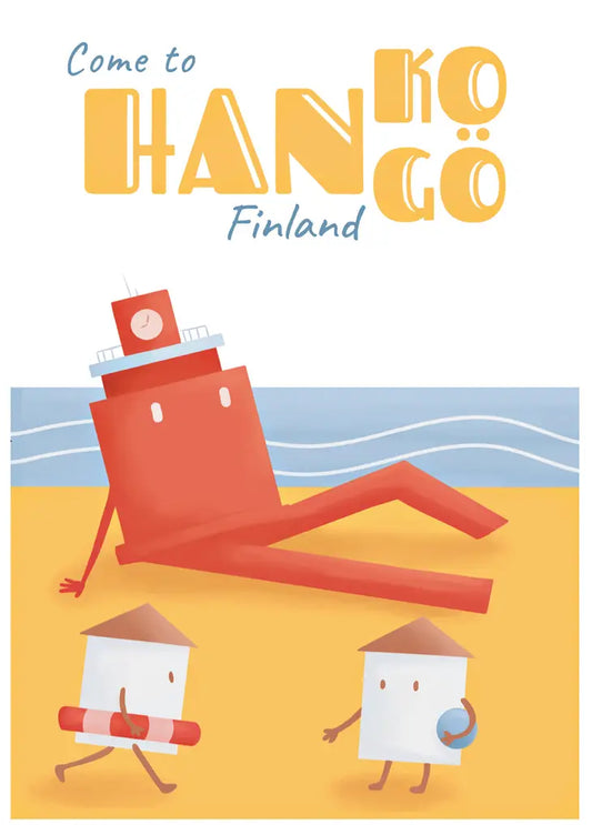 Postcard - Beach Hanko-Hangö by Karoliina Parkko