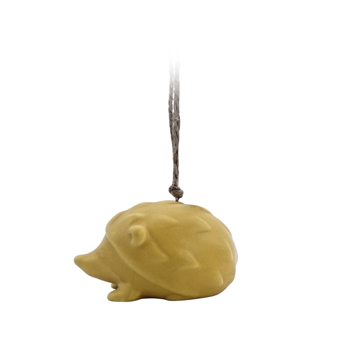 Woodland Folk Hanging Decoration - Yellow Hedgehog