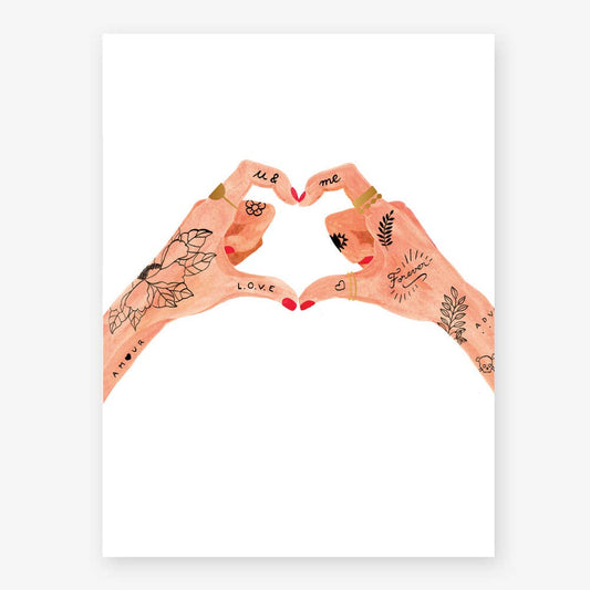 Hands of Love Art Print - Small