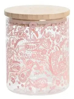 Bamboo Borosilicate Bottle 700ml - Paisley