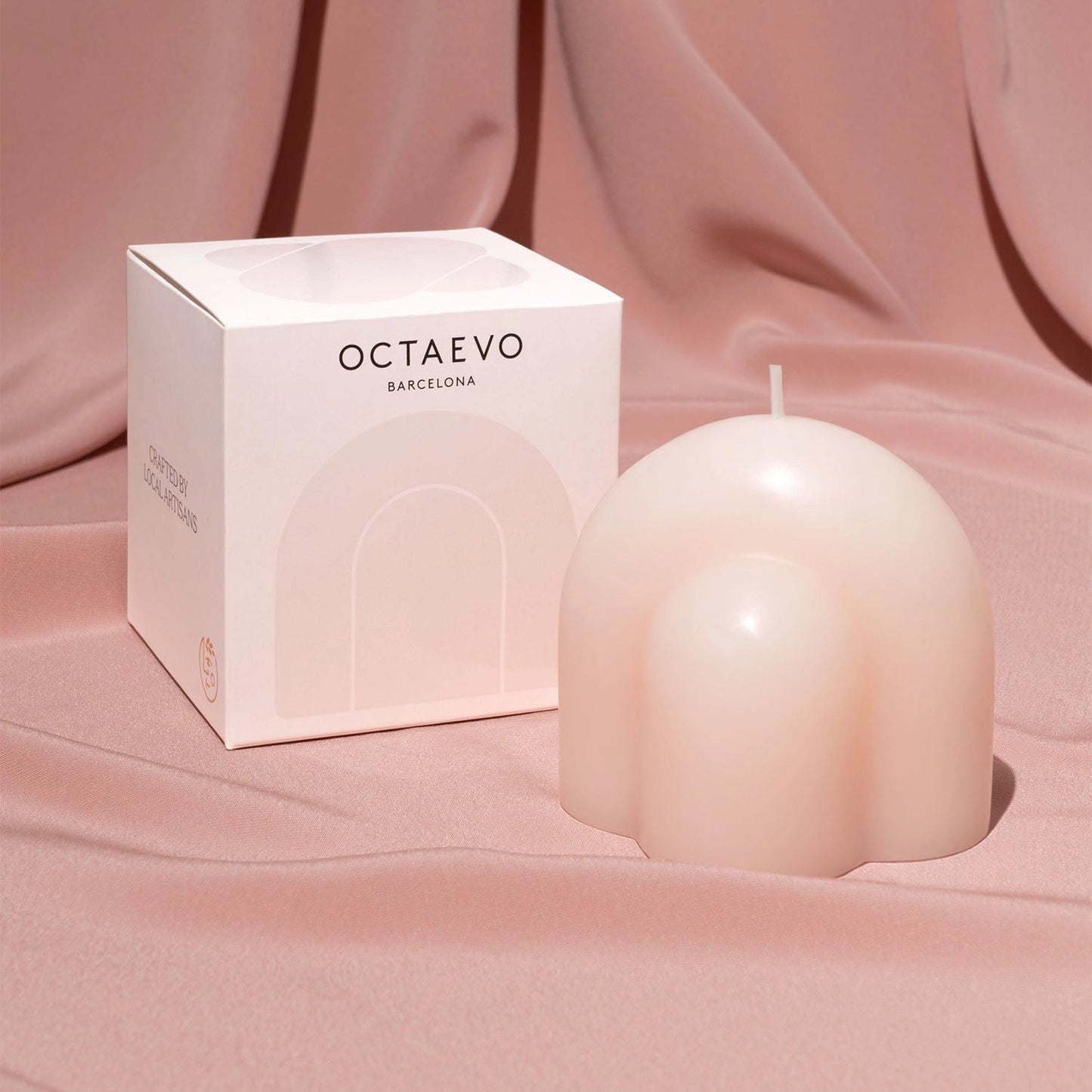 Octaevo Templo Candle - Pale Rose