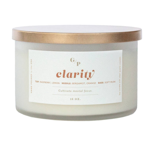 Clarity 16 oz. 3-Wick Ritual Candle (Bergamot & Geranium)