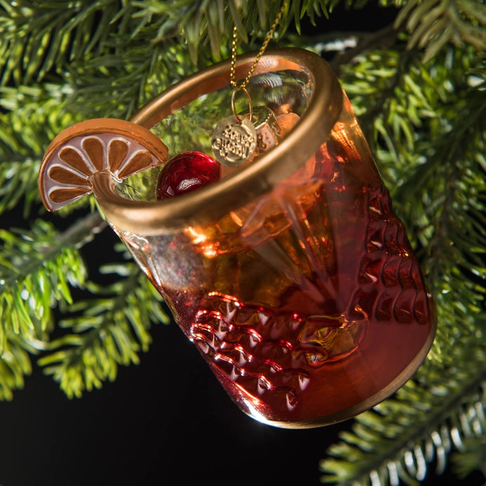 Cocktail Christmas Ornament - Old Fashioned