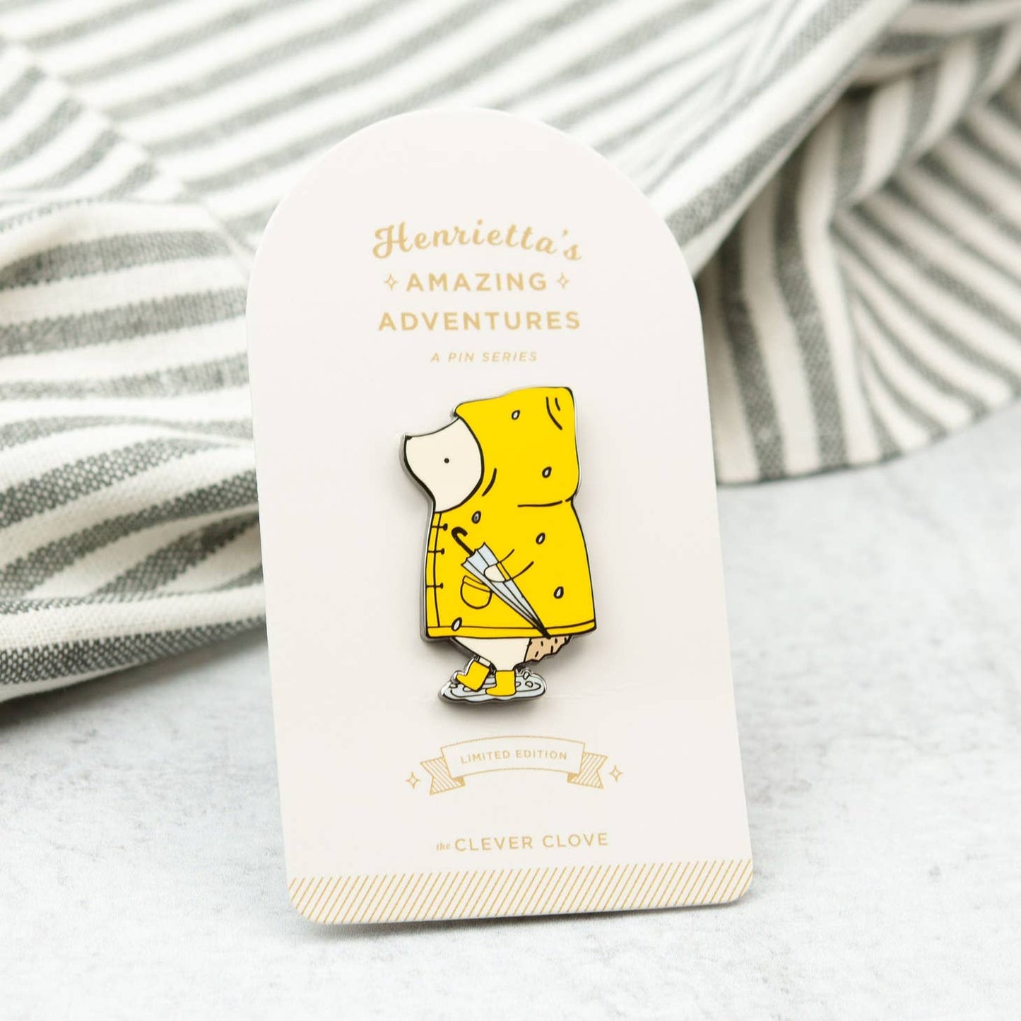 Henrietta Rainy Day Pin