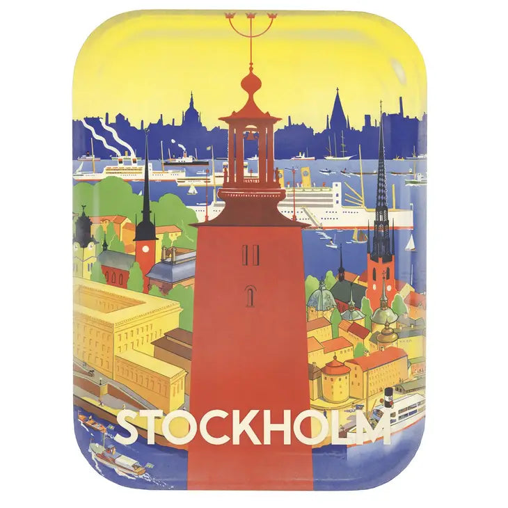 Serving Tray - Donnér: The City Hall in Stockholm, 20 x 27 cm