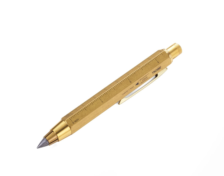 Troika Carpenters Construction 5.6 mm Clutch Pencil - Brass