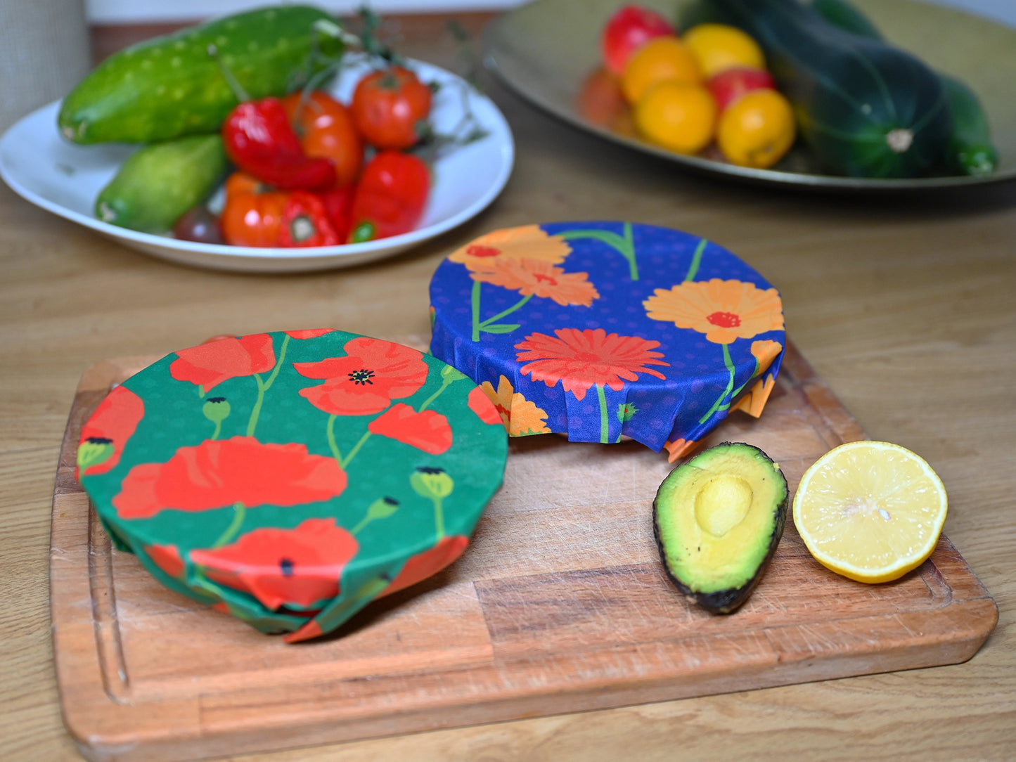 Beeswax Wrap Three-Pack - Poppy