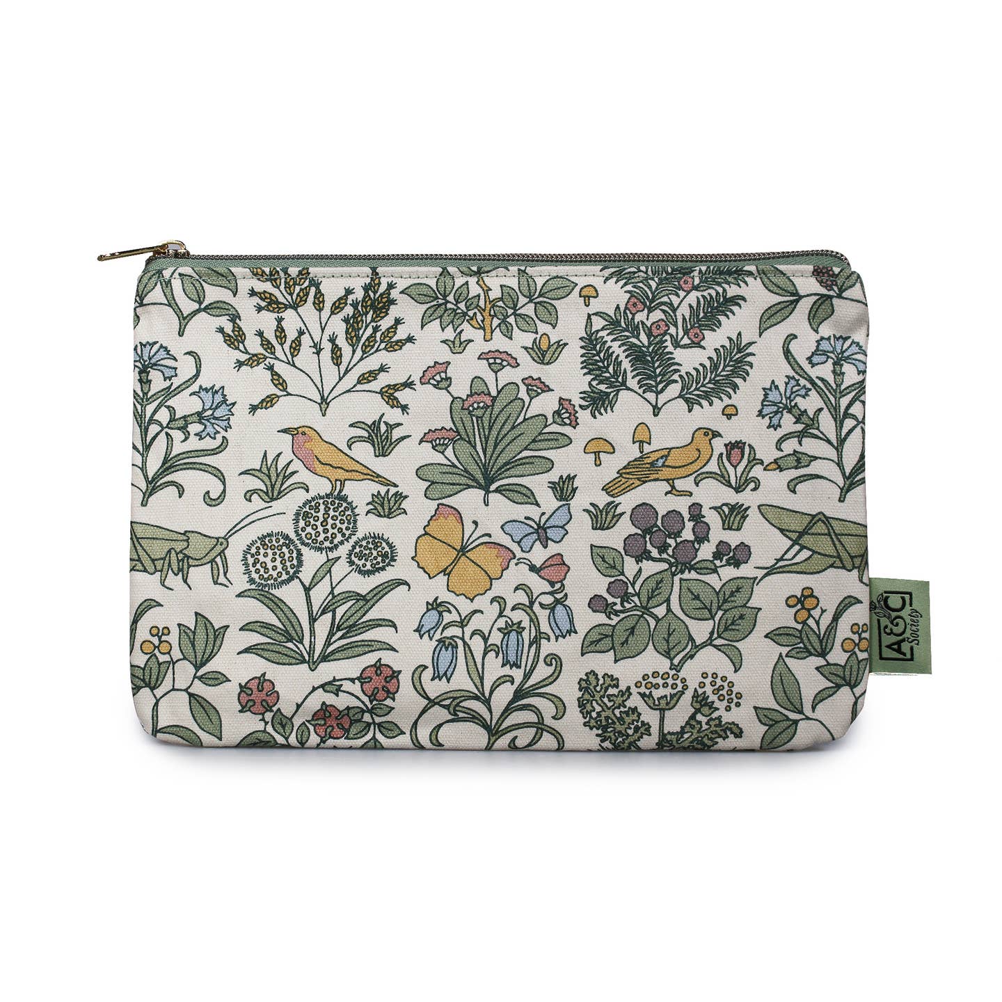 Voysey Botanical Garden Wildlife Cotton Purse