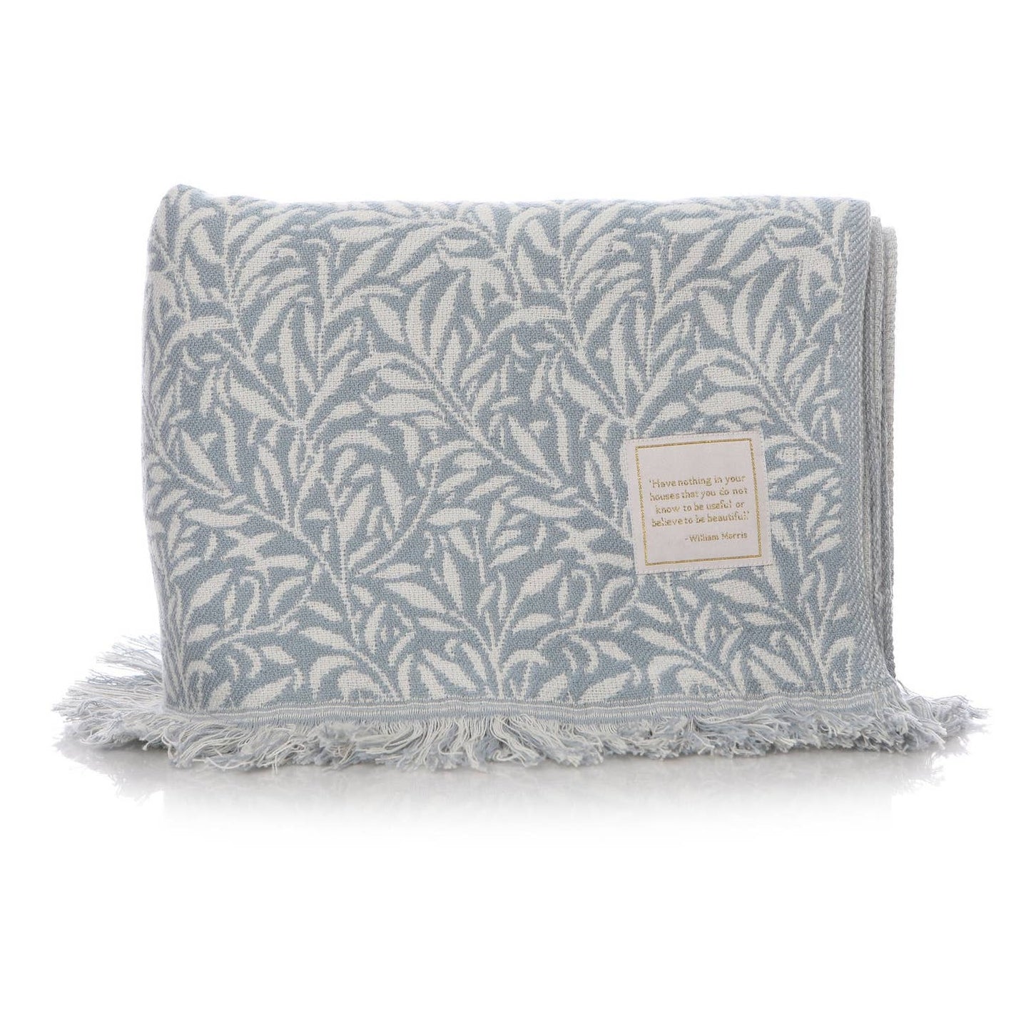 William Morris Willow Blanket - Light Blue