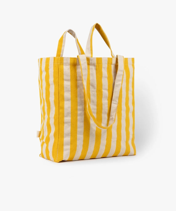 OMOM Original Organic Tote Bag - Striped Yellow