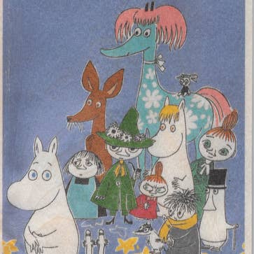 Wooden Postcard - Moomin Friends