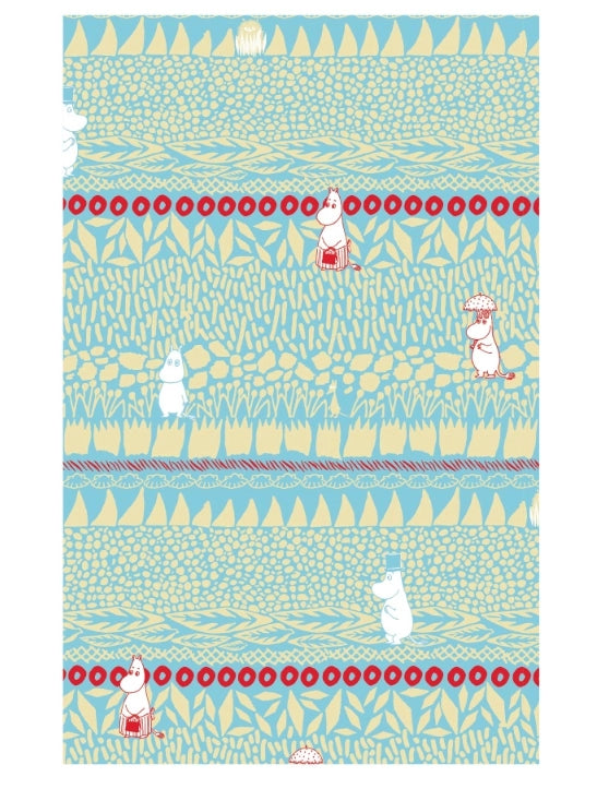 Moomin Pattern Warm Cozy Throw Blanket - Moomin Field