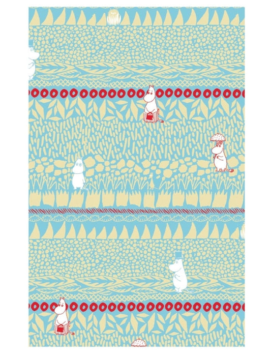 Moomin Pattern Warm Cozy Throw Blanket - Moomin Field