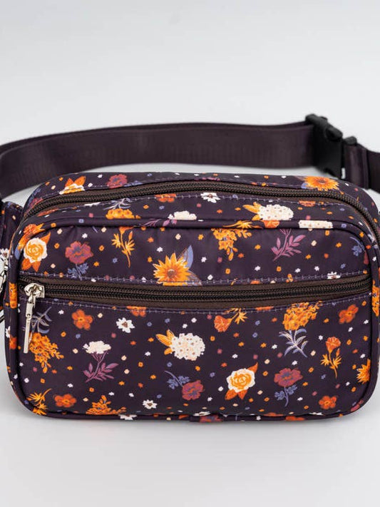 Fanny Pack - Plum Floral