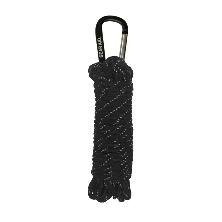 Heavy-Duty 550 Paracord Reflective Black - 30ft