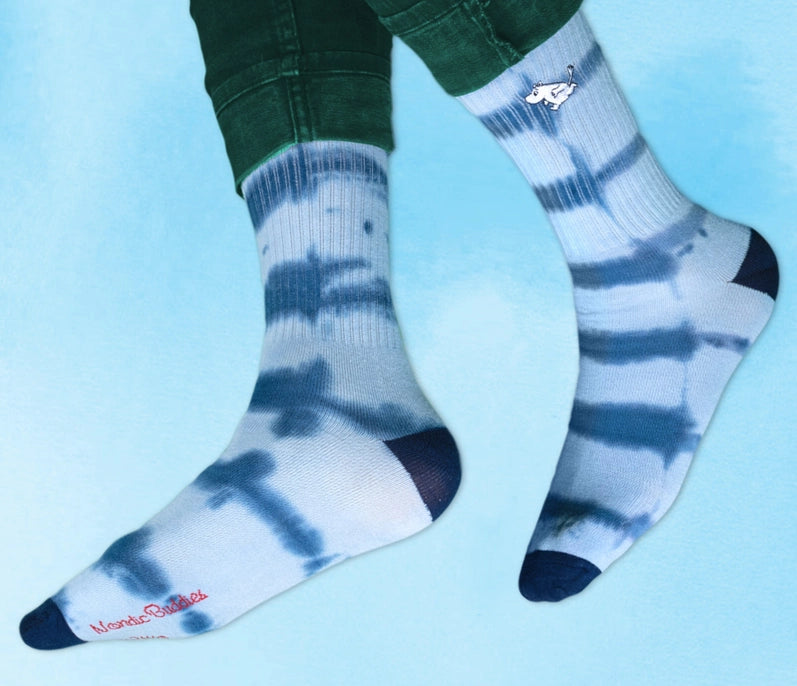 Moomintroll Tie Dye Socks - Blue
