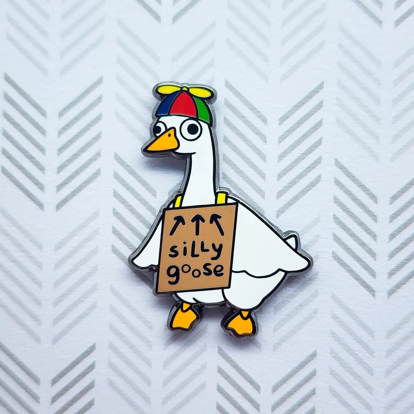 Silly Goose Enamel Pin