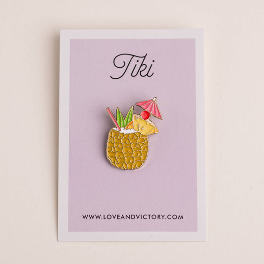 Tiki Cocktail Pin