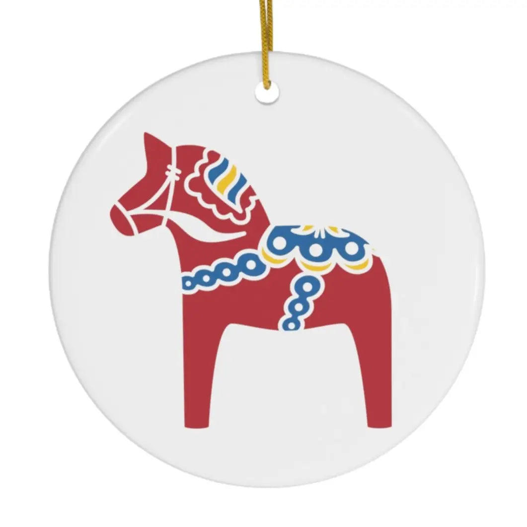 Swedish Dala Horse Ornament