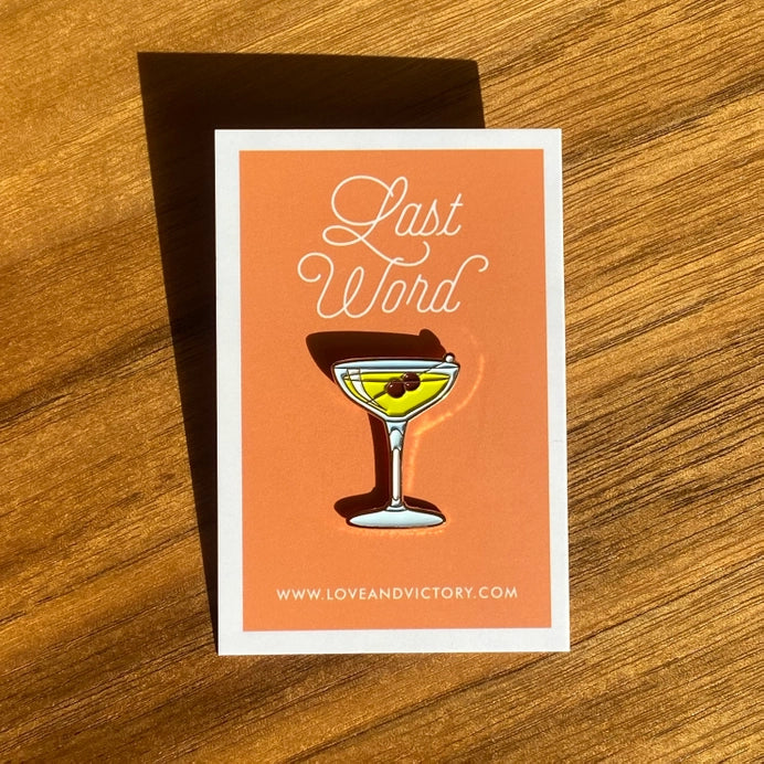 Last Word Cocktail Pin