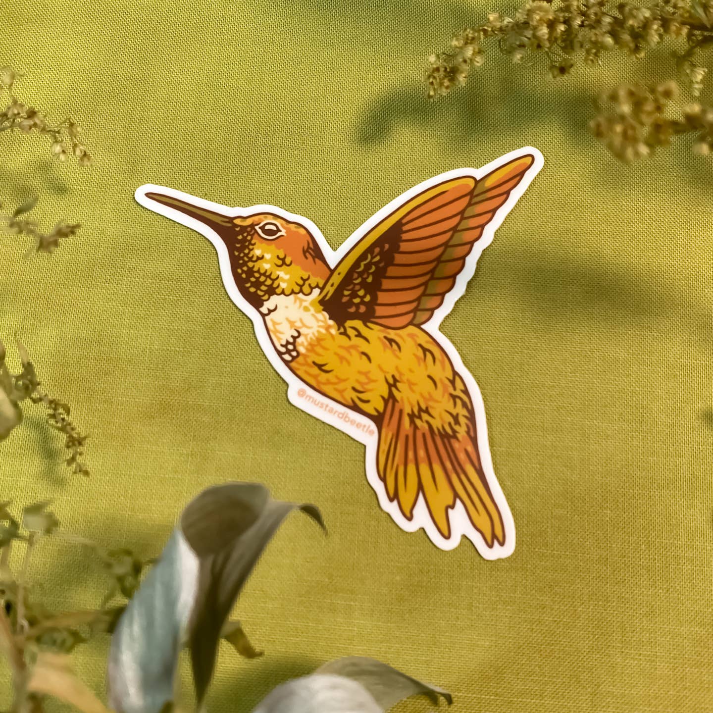 Hummingbird Vinyl Sticker