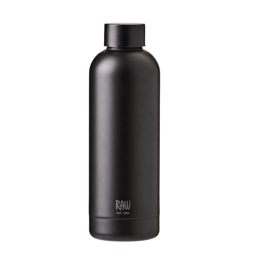 RAW To Go Thermo Bottle - Matte Black in Steel