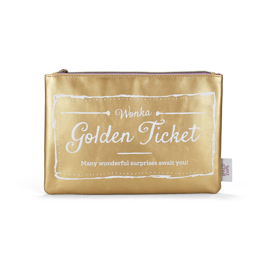 Roald Dahl Charlie Chocolate Factory Golden Ticket Cotton Purse