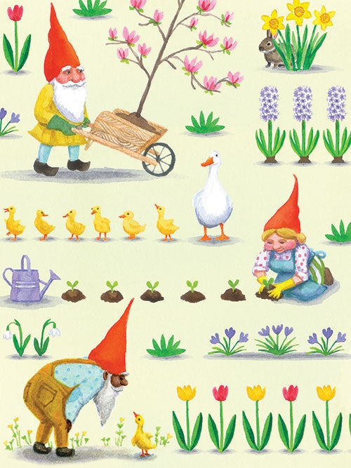 Notecards by Kirsten Sevig - Springtime Gnome Notes