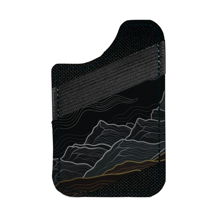 Magnetic Phone Elastic Wallet (Dark Mountains)