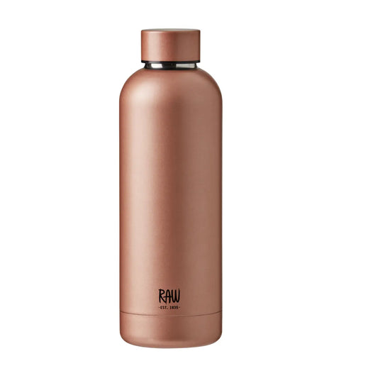 RAW To Go Thermo Bottle - Metallic Rosegold in Steel