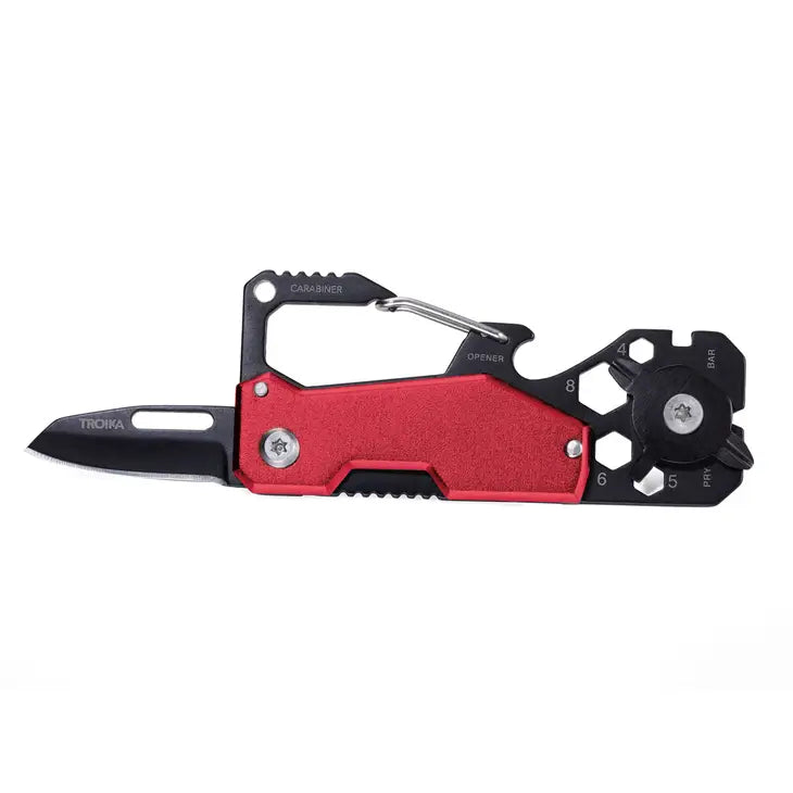 Troika Toolinator Multitool with Wire Loop For Keys - Red