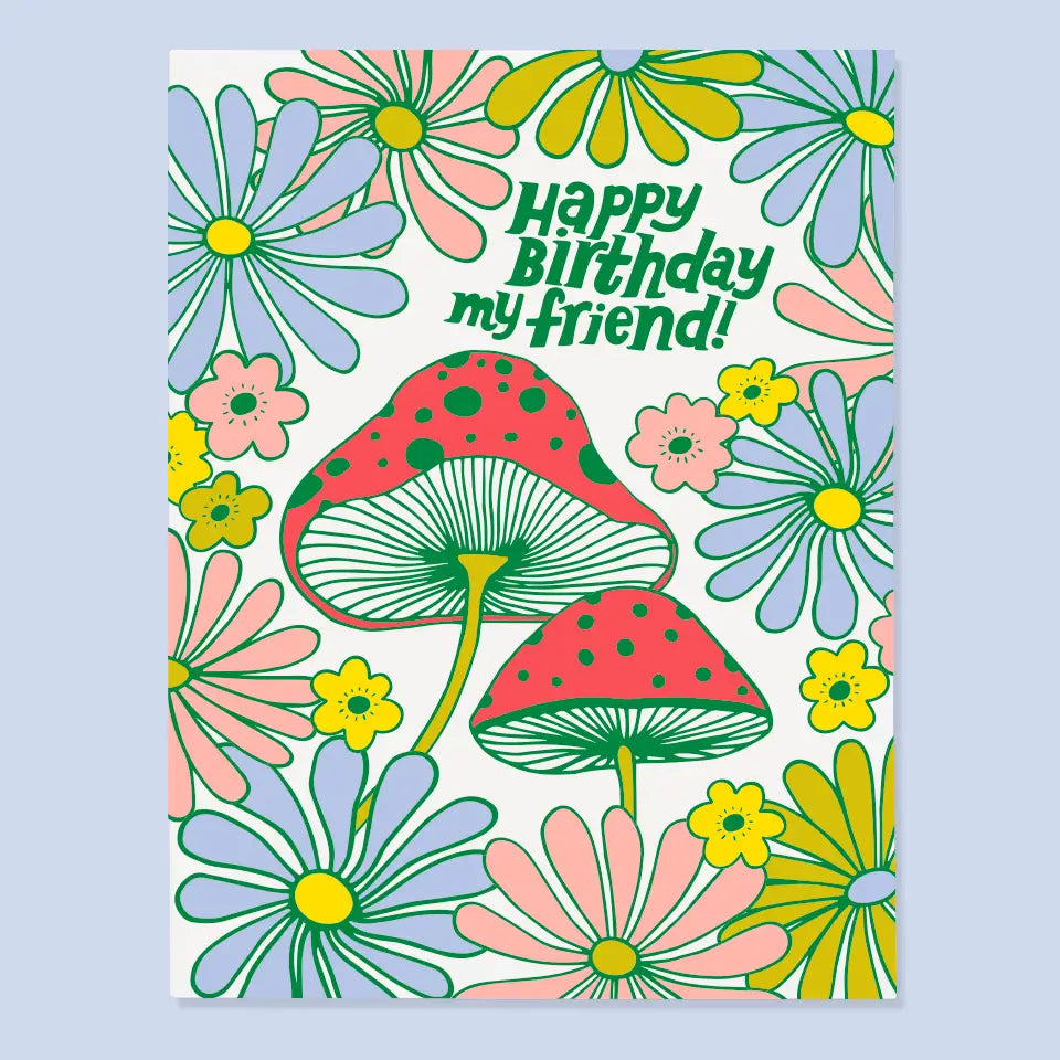 Greeting Cards - Mushroom Bday