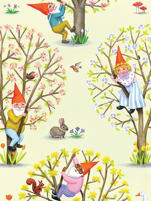 Notecards by Kirsten Sevig - Springtime Gnome Notes