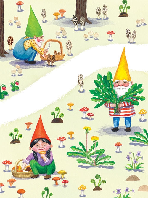 Notecards by Kirsten Sevig - Springtime Gnome Notes