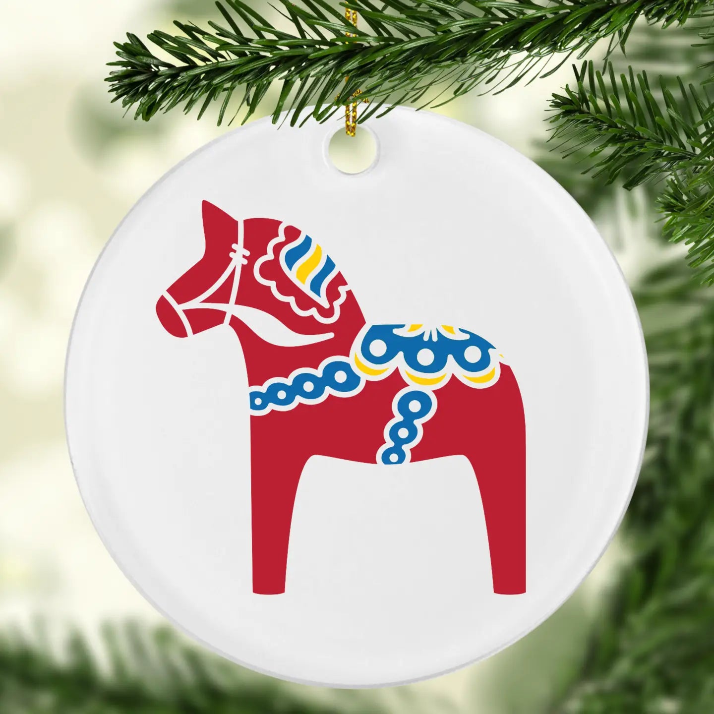 Swedish Dala Horse Ornament