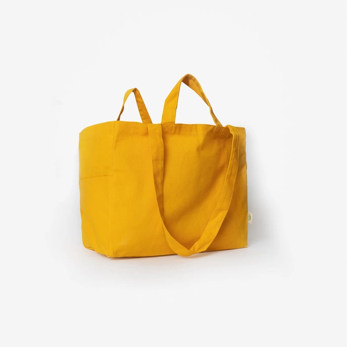 OMOM Organic Cloth Low Box Tote - Sun Yellow