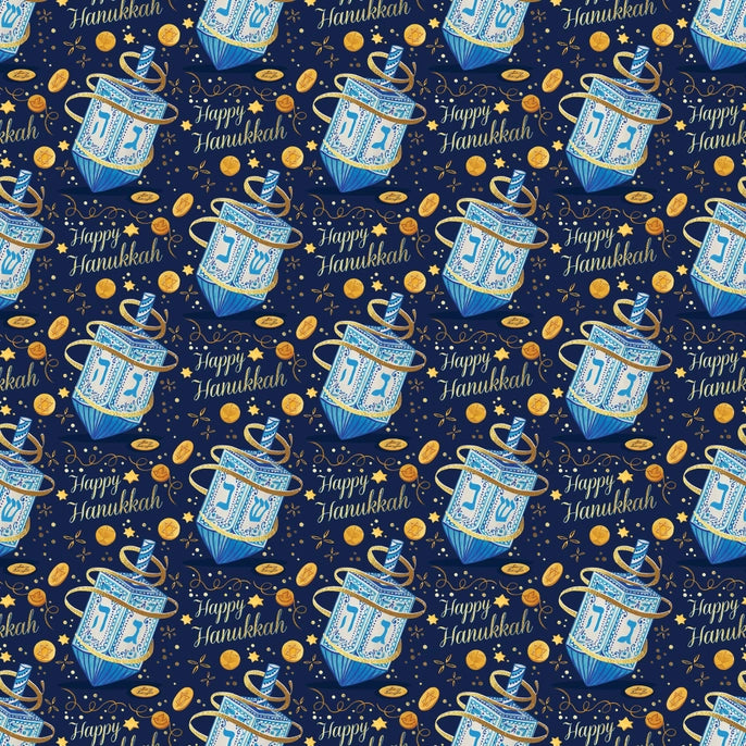 Happy Hanukkah Wrapping Paper Roll