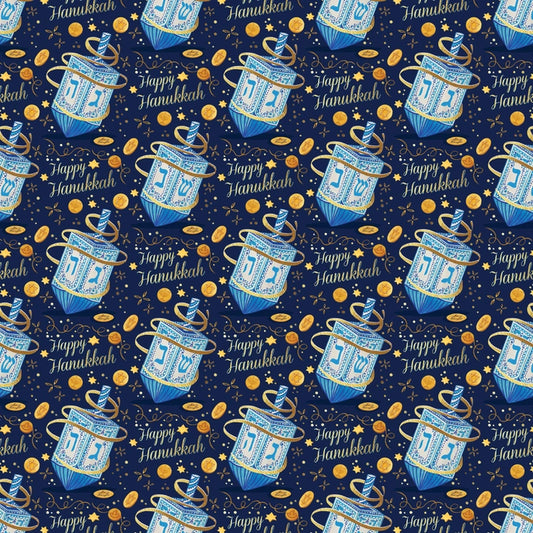 Happy Hanukkah Wrapping Paper Roll