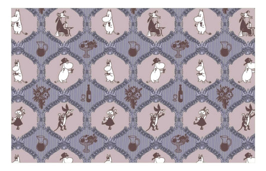 Moomin Pattern Warm Cozy Throw Blanket - Classic