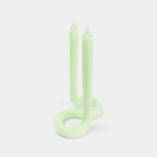 Twist Candle Sticks By Lex Pott - Green