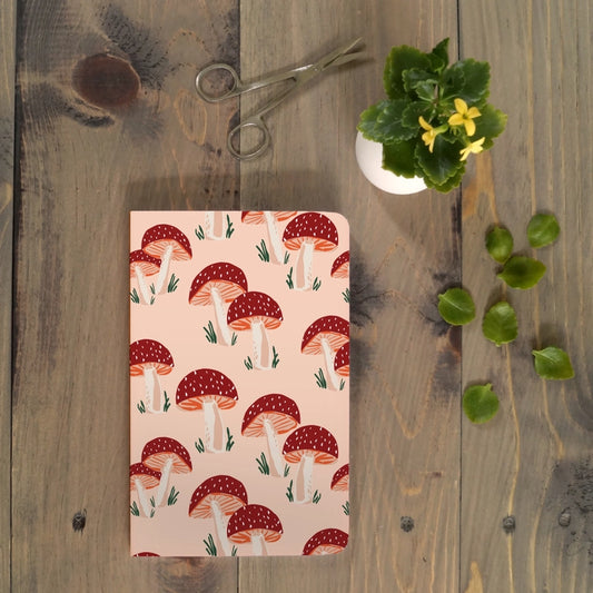 Peach Mushrooms Classic Layflat Notebook