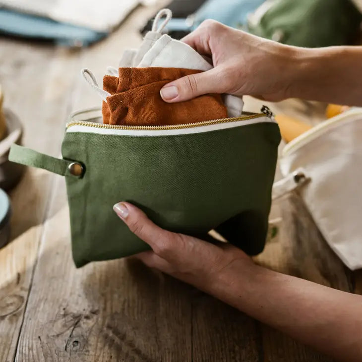 Small Pocket Tote - Green