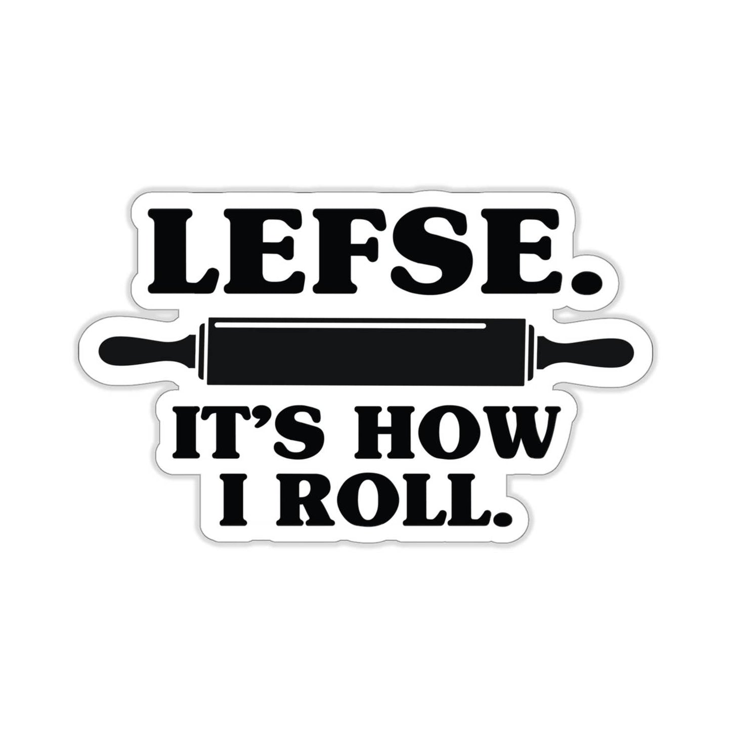 Lefse It's How I Roll Sticker