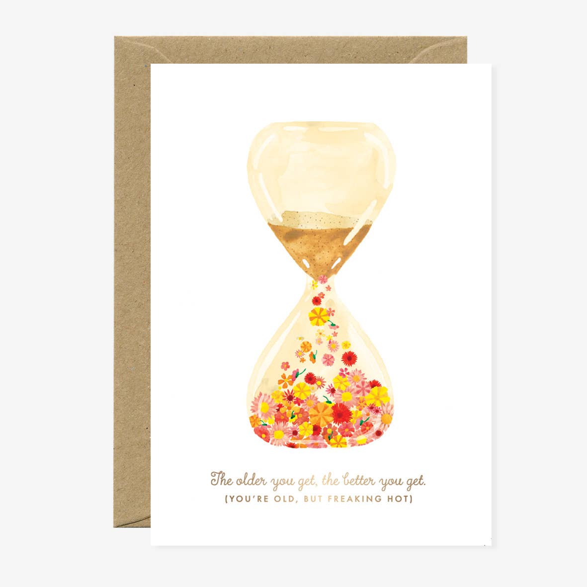 Greeting Cards - Gold Sablier Love