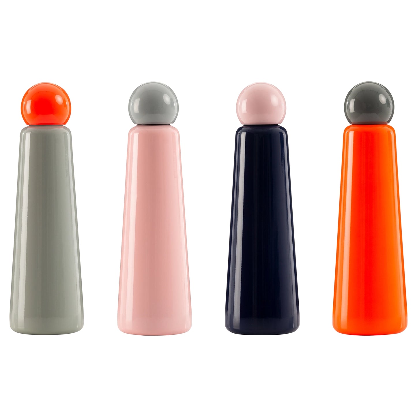 Skittle Jumbo Water Bottle - Coral & Dark Grey