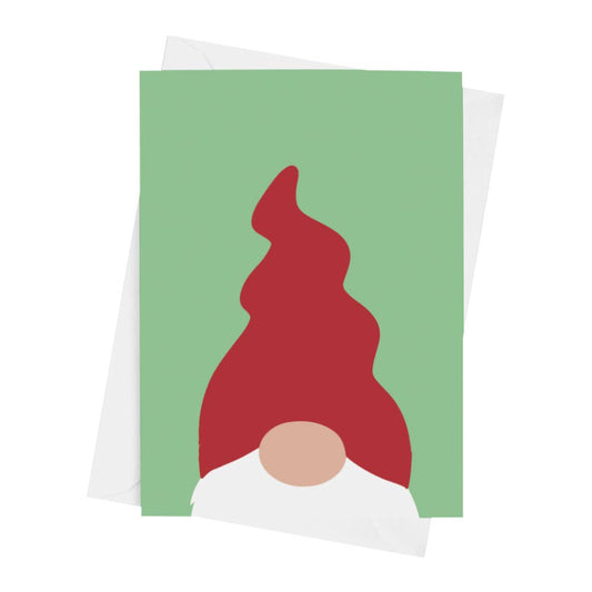 Red Hat Scandinavian Gnome Holiday Card