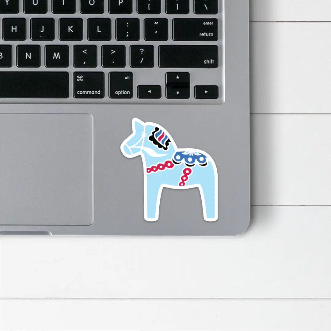 Midsummer Swedish Dala Horse Sticker